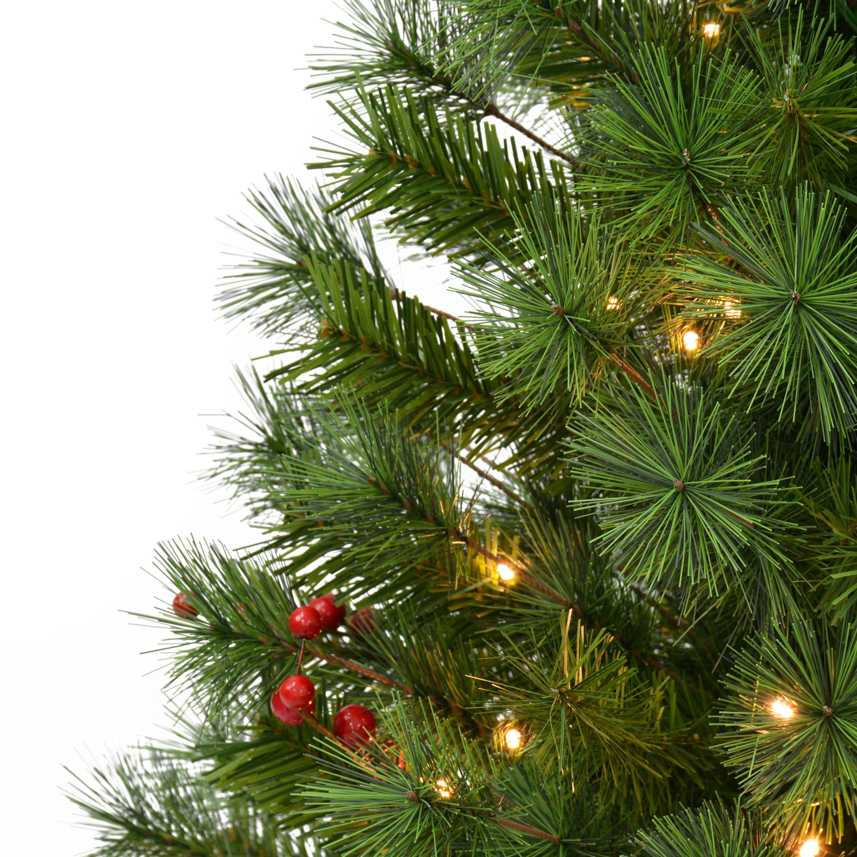 Set of 2 Battery-Operated Pre-Lit Potted Adorned Trees